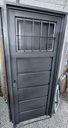 Puerta Chapa 18 085x205 festonado horizontal 1/4 Reja