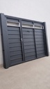 Porton levadizo Manual de chapa 270x208 plegado/puerta de escape/ Lucera superior/sin vidrio