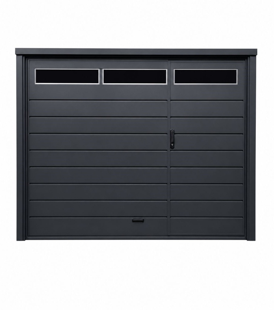 Porton levadizo Manual de chapa 300x208 plegado/puerta de escape/ Lucera superior/sin vidrio 