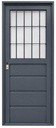 Puerta Chapa 18 085x205 festonado horizontal 1/2 Reja 