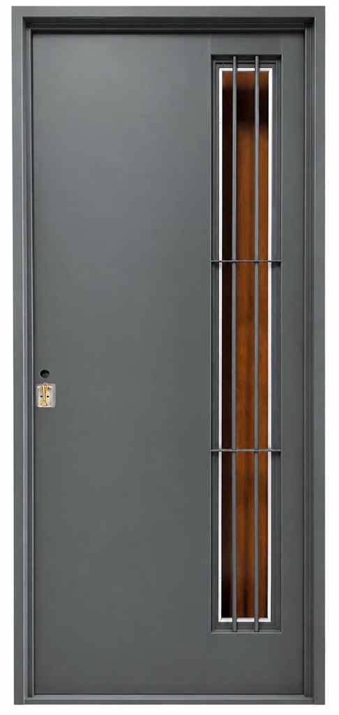 Puerta Doble Chapa 18 085x205 lisa Reja lateral 