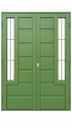 Portada doble hoja chapa 18 de 162x205 reja lateral