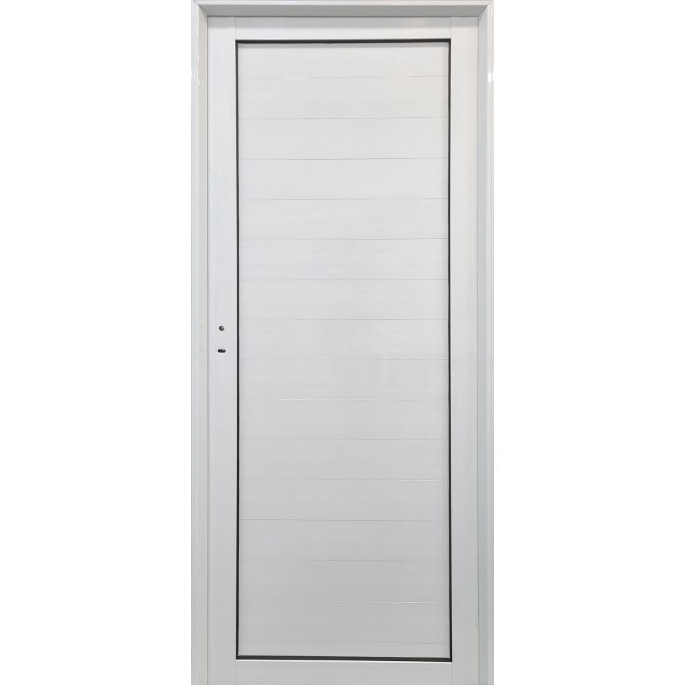 Puerta Clasic Aluminio 080x200 Tablero tubular ciega Cod:C100 