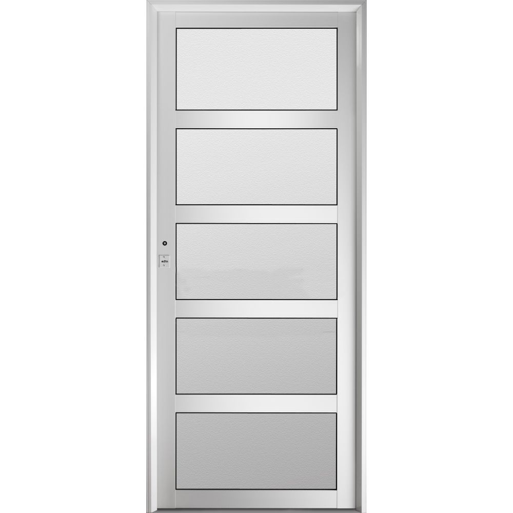 Puerta Clasic Aluminio 080x200 Vidrio repartido horizontal Cod:C190