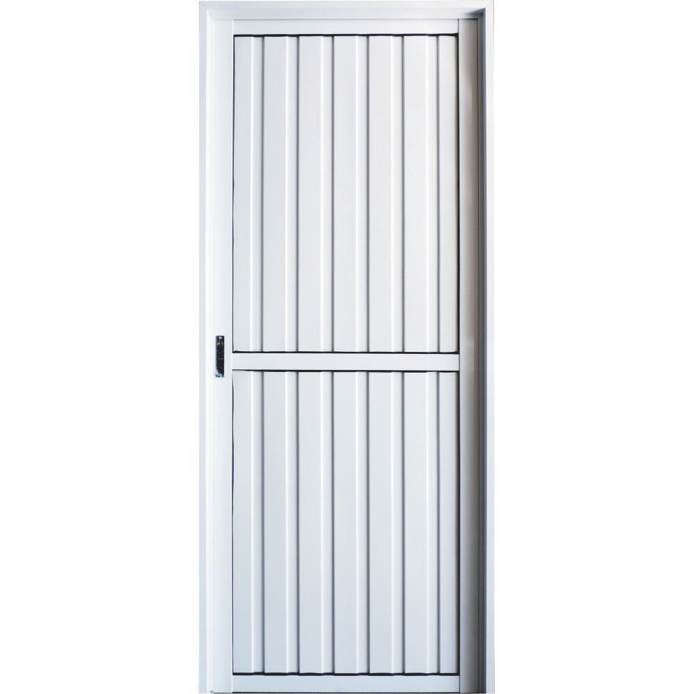 Puerta Eco Aluminio combinada 080x200 Ciega Cod:L000
