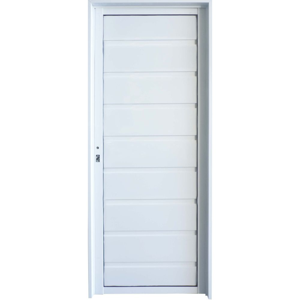 Puerta Eco Aluminio combinada 080x200 Ciega tablero horizontal Cod:L900 