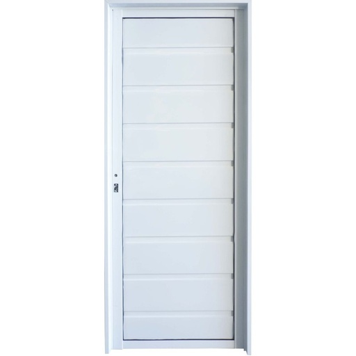 Puerta Eco Aluminio combinada 080x200 Ciega tablero horizontal Cod:L900 