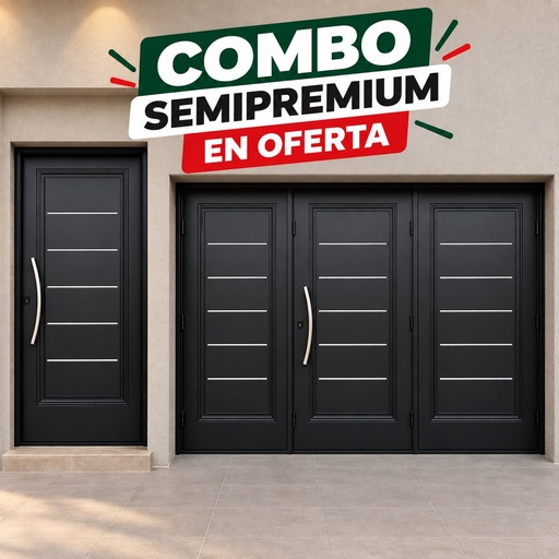 Combo Oferta Porton+Puerta Semipremium Nexo