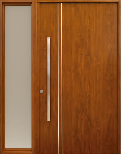 Pivotante Deluxe Wood +Paño fijo con detalles 176x226