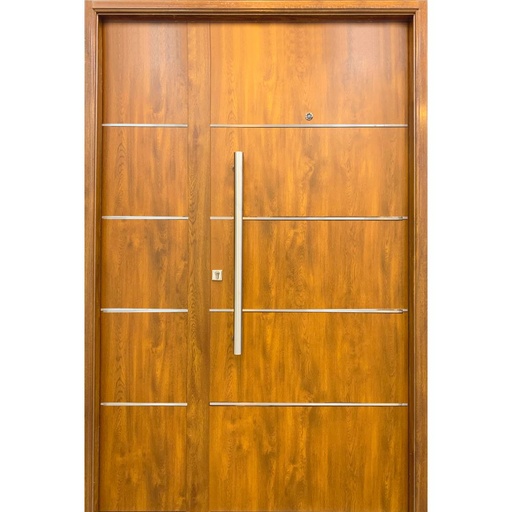 Puerta y media 132x205 con detalles ciega Cod. DR/DN087