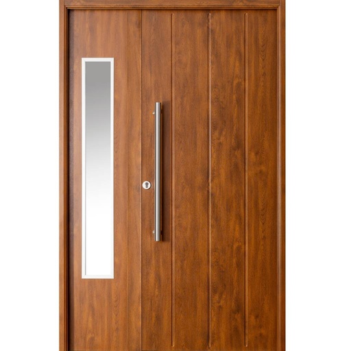 Puerta y media Delta132x205 c/Vidrio Fijo Lisa Cod DRD08 